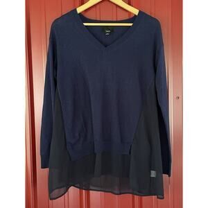 Lumiere Sweater Soft Wool Blend VNeck Long‎ Sleeve Layered Lightweight Medium